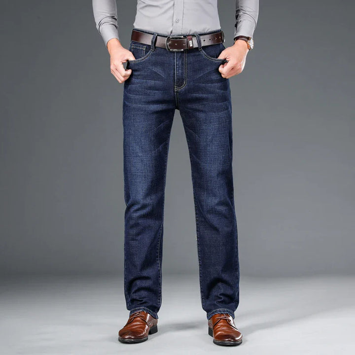 Classic Denim Jeans – Dark Wash Straight-Leg Everyday Fit