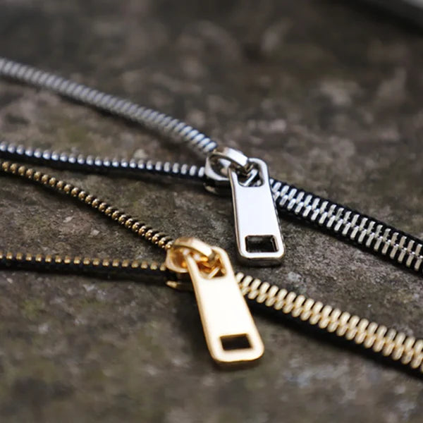Zip Necklace – Minimalist Zipper Chain Jewelry for Modern Everyday Style