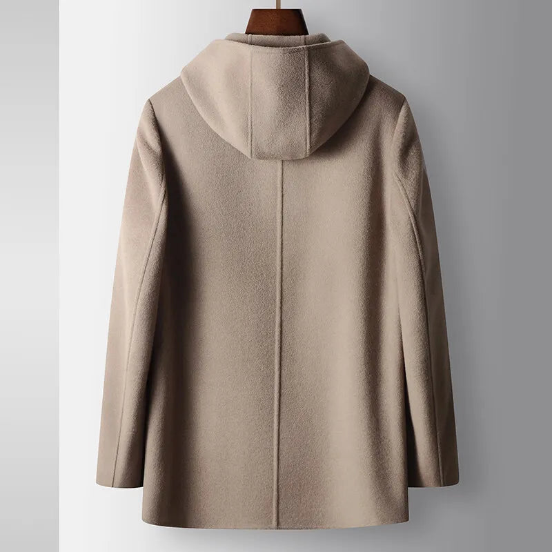Wool Hooded Coat – Warm Classic Winter Outerwear Jacket for Everyday Style