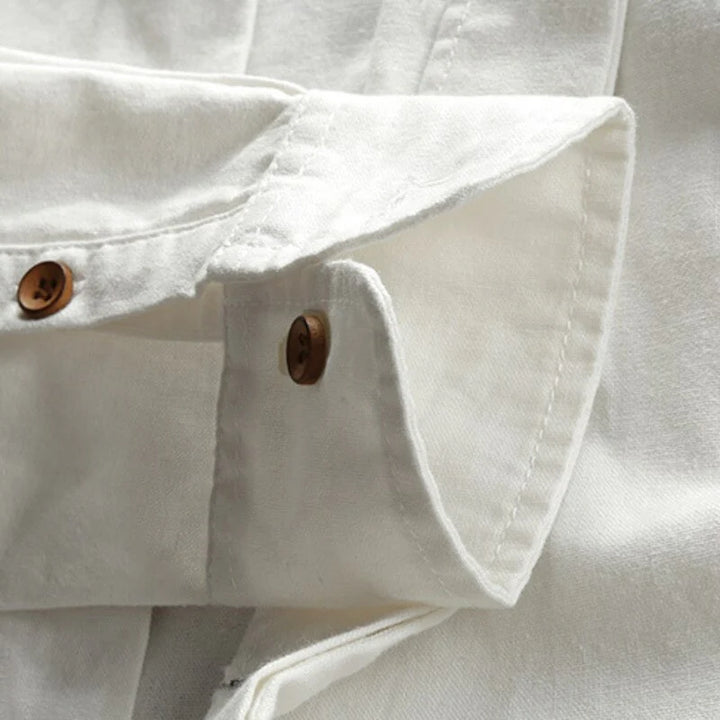Men’s Katana Japan Style Shirt – Stand Collar Button-Up Long Sleeve Top