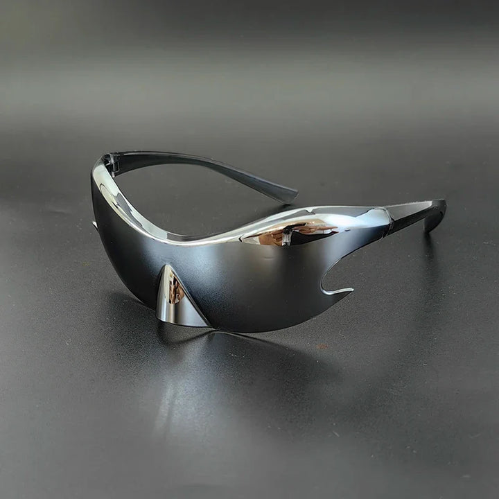 Eclipse Chrome Shades – Wraparound Mirrored Sunglasses for Outdoor Glare Control