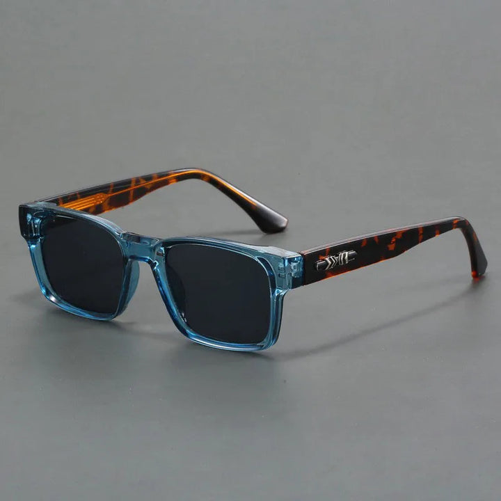 Men’s Square Frame Sunglasses – Classic Tinted Lenses with Free Case