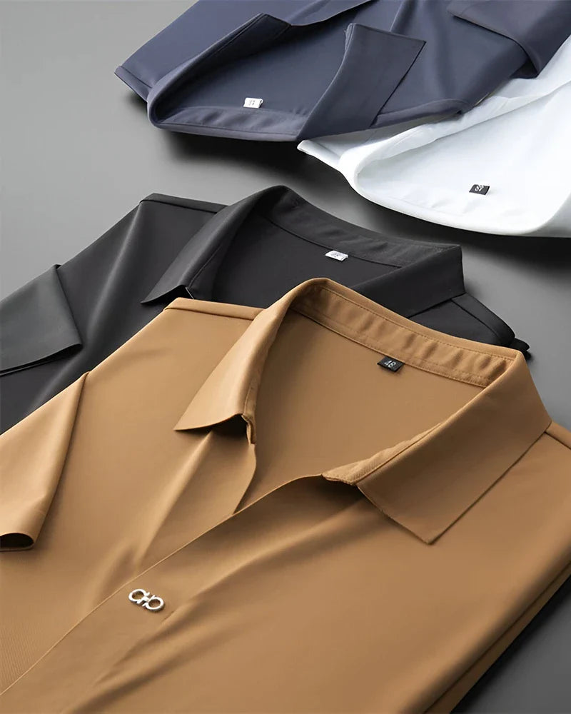 Men’s Polo Shirt & Trousers Set – Modern Smart Casual Outfit