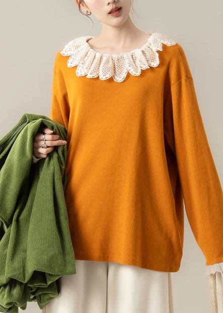 Oversized Patchwork Lace Blouse