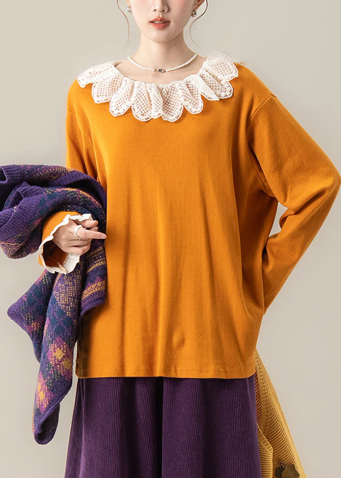 Oversized Patchwork Lace Blouse