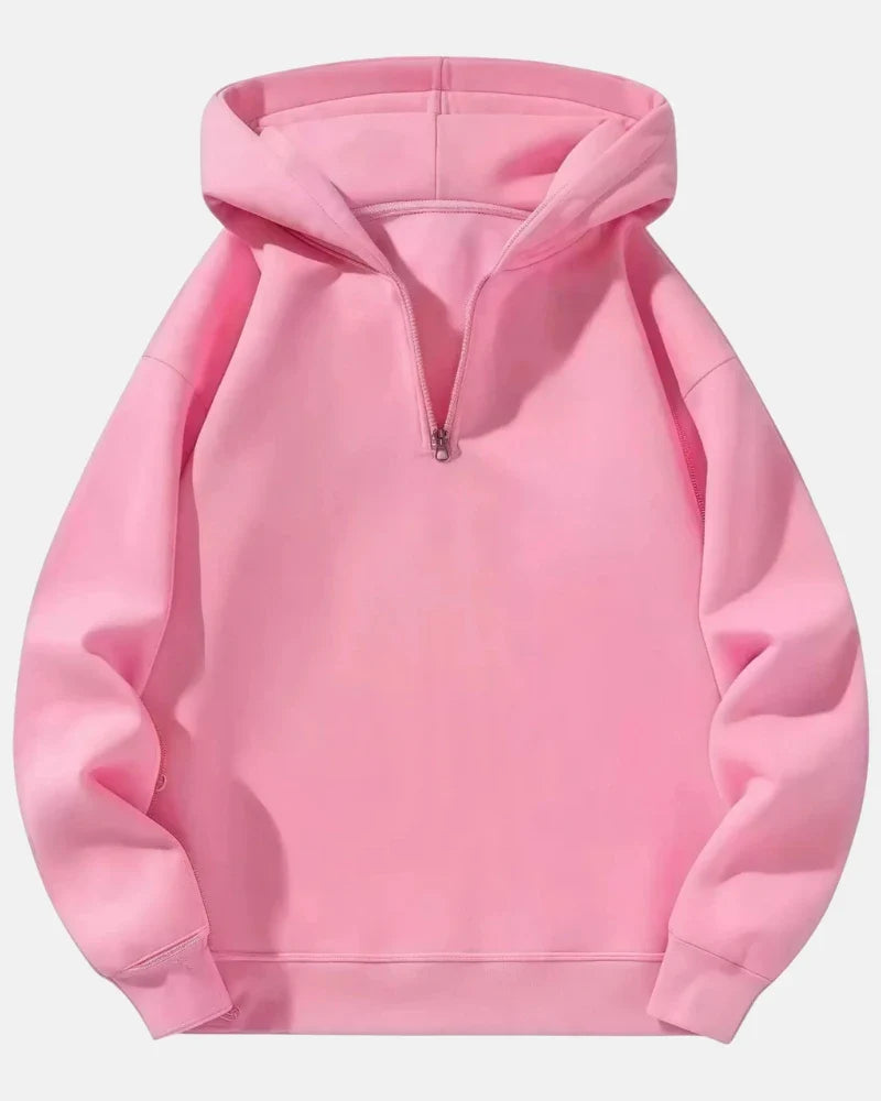 Quarter-Zip Lounge Set – Soft Hoodie & Joggers for Casual Comfort