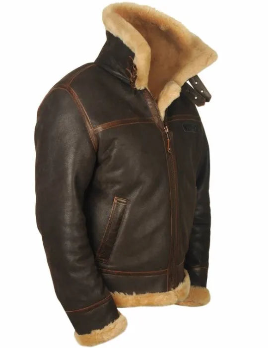 Classic Bomber Jacket – Suede-Style Zip-Up Men’s Outerwear for Warmth