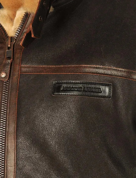 Classic Bomber Jacket – Suede-Style Zip-Up Men’s Outerwear for Warmth