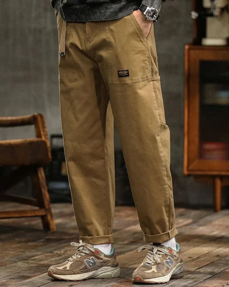 Vintage Cargo Pants – Relaxed Fit Utility Trousers for Men