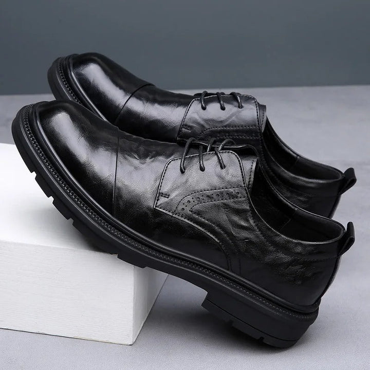 Full-Grain Leather Hybrid Oxford
