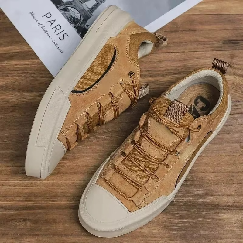 Urban Leather Sneakers – Low-Top Casual Streetwear Shoes