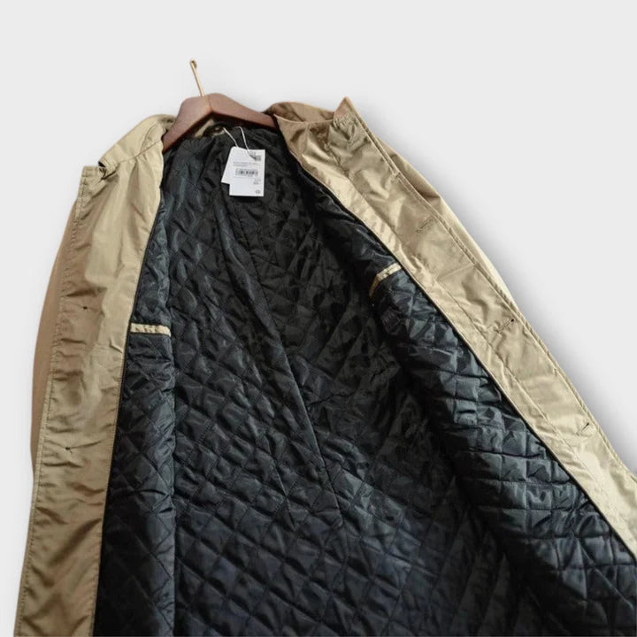 Elegant Trench Coat – Classic Button-Up Outerwear