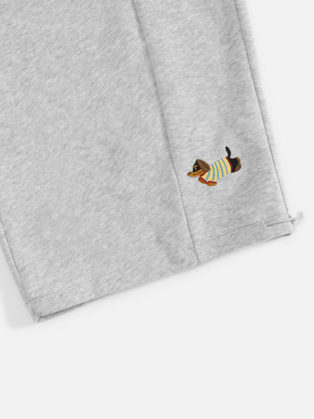 Embroidered Pup Sweatpants – Barrel-Leg Cozy Lounge Fit