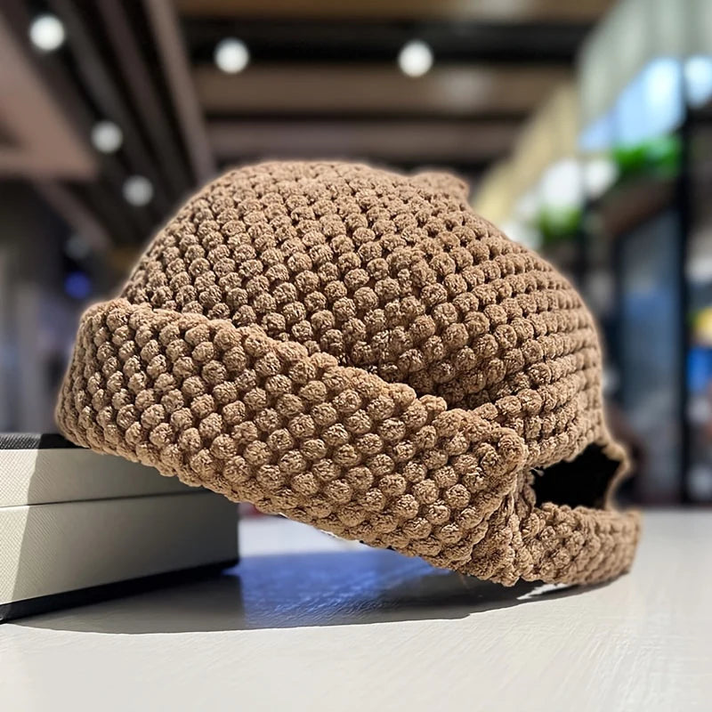 Knit Cap – Textured Dome-Fit Cozy Everyday Beanie