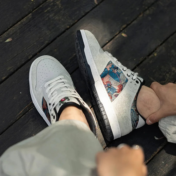 Dunhuang Mythos Sneakers – Artistic Low-Top Streetwear Shoes