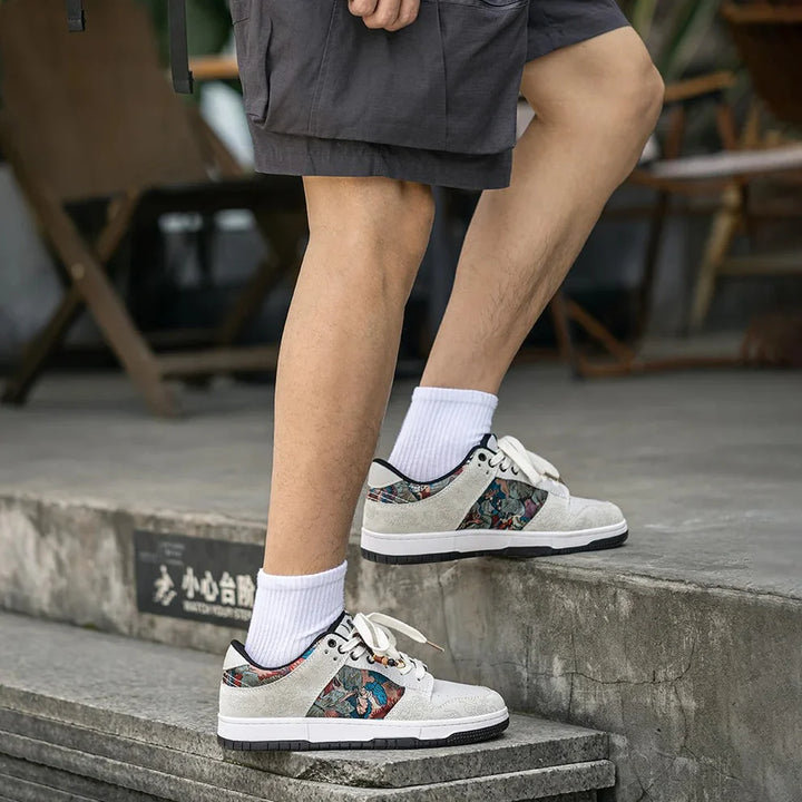 Dunhuang Mythos Sneakers – Artistic Low-Top Streetwear Shoes