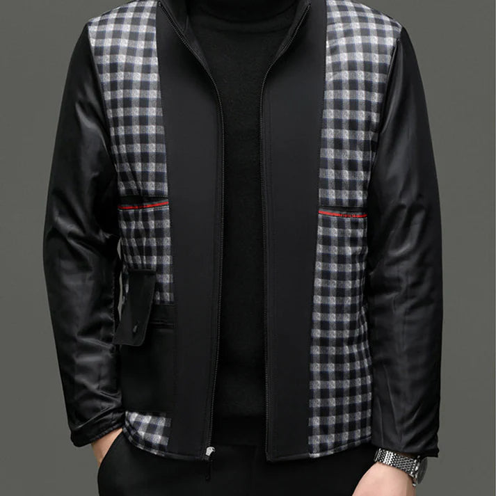 Men’s Medium-Length Trench Coat – Detachable Inner Warm Classic Overcoat