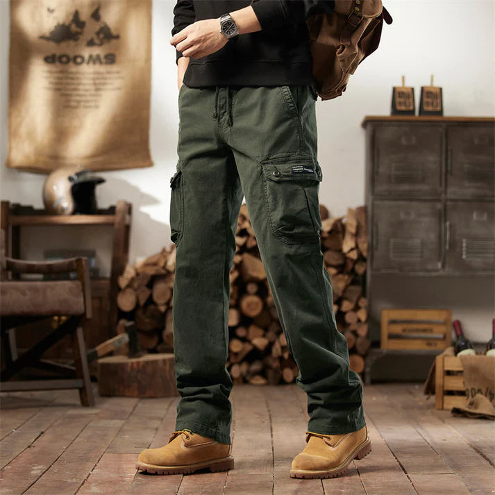 Cotton Cargo Pants – Tactical Multi-Pocket Casual Utility Trousers