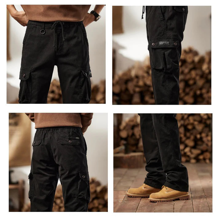 Cotton Cargo Pants – Tactical Multi-Pocket Casual Utility Trousers