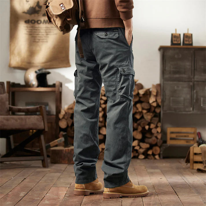 Cotton Cargo Pants – Tactical Multi-Pocket Casual Utility Trousers