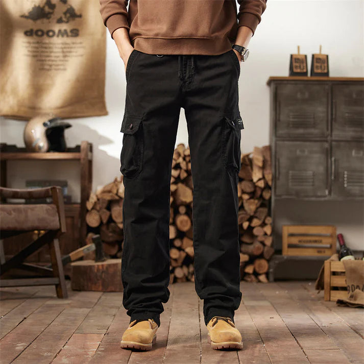 Cotton Cargo Pants – Tactical Multi-Pocket Casual Utility Trousers