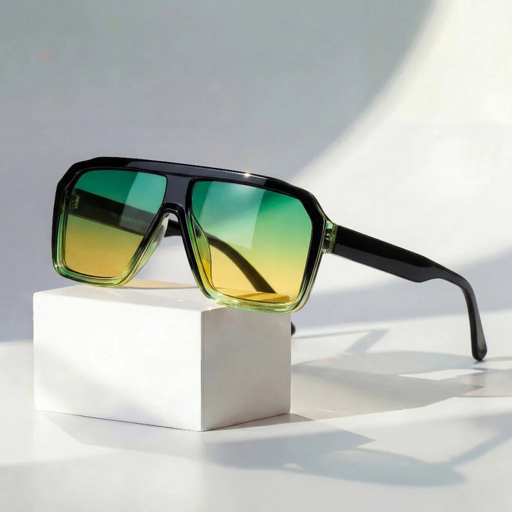 Retro Sunglasses – Oversized Square Fashion Eyewear