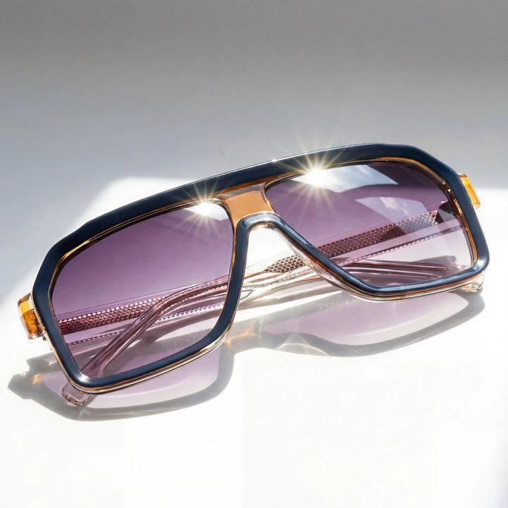 Retro Sunglasses – Oversized Square Fashion Eyewear