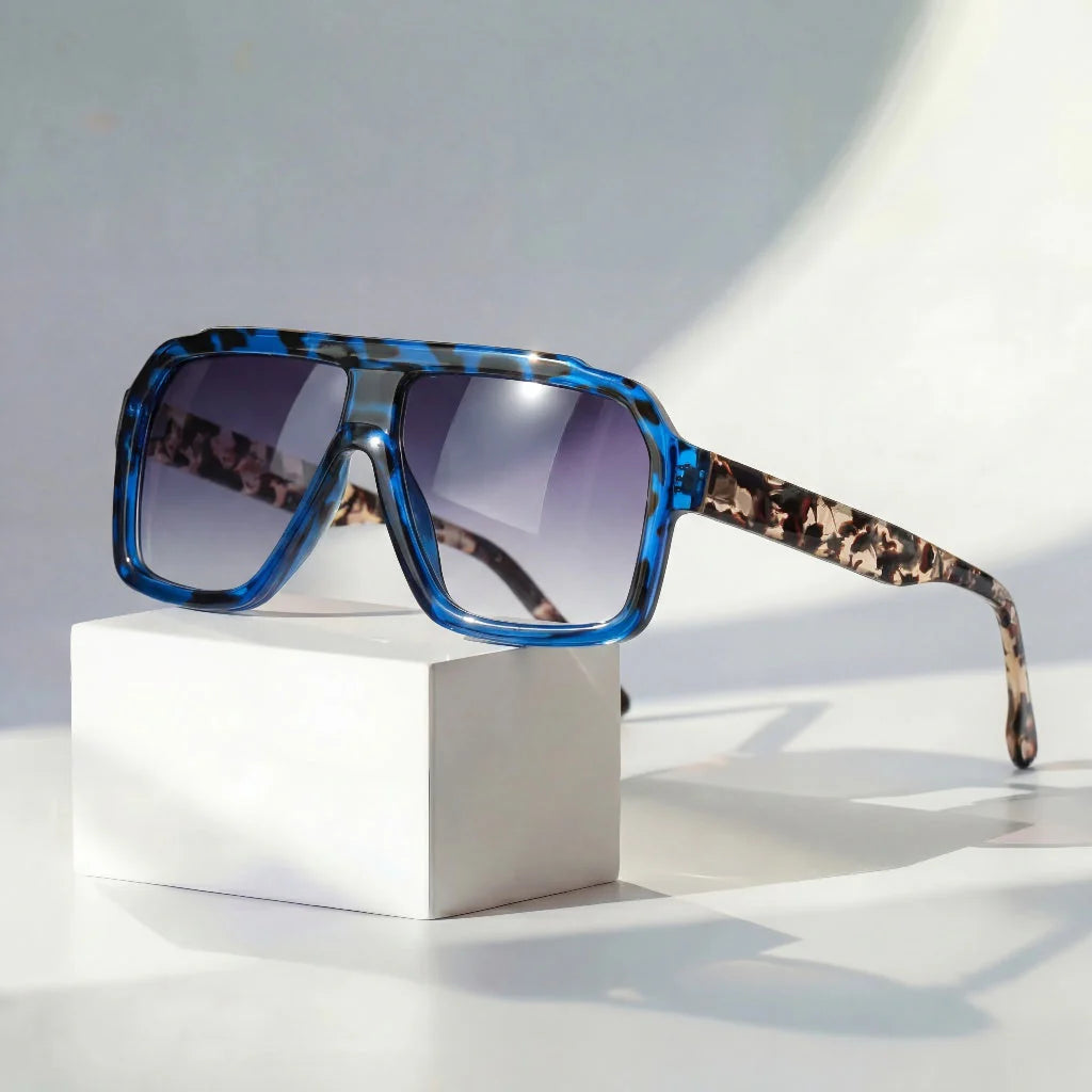 Retro Sunglasses – Oversized Square Fashion Eyewear