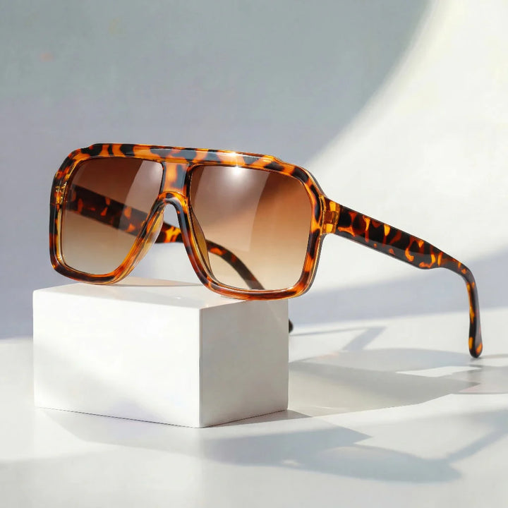 Retro Sunglasses – Oversized Square Fashion Eyewear