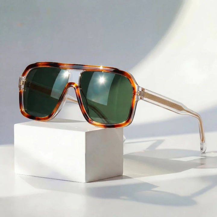 Retro Sunglasses – Oversized Square Fashion Eyewear